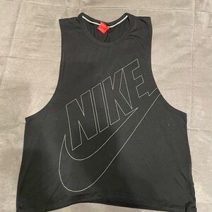 Nike Black Graphic Crop Top